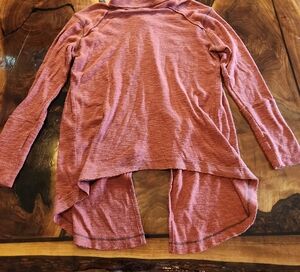 Pink Long Sleeve High-Low Top